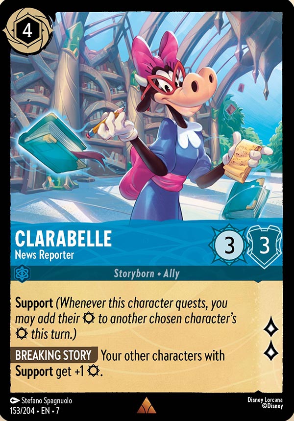 Disney Lorcana TCG: Clarabelle, New Reporter