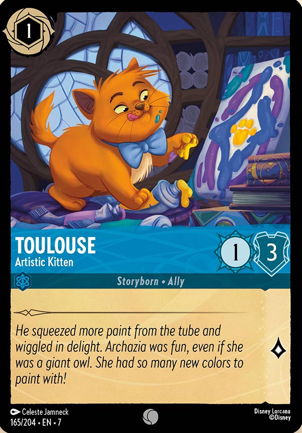 Disney Lorcana TCG: Toulouse, Artistic Kitten