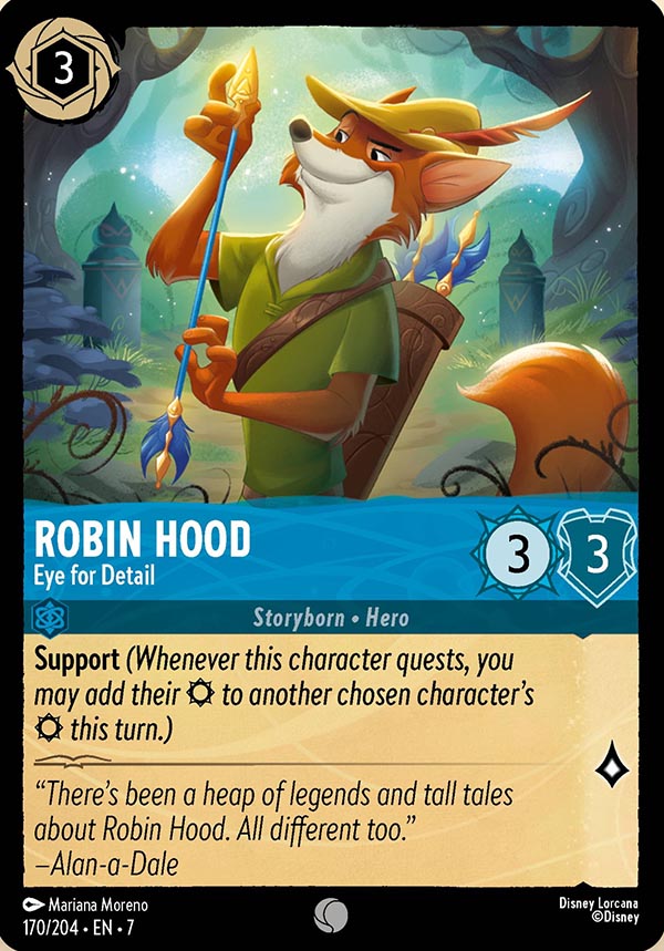 Disney Lorcana TCG: Robin Hood, Eye for Detail