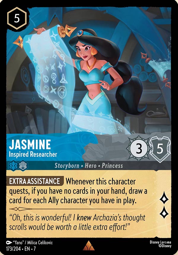 Disney Lorcana TCG: Jasmine, Inspired Researcher