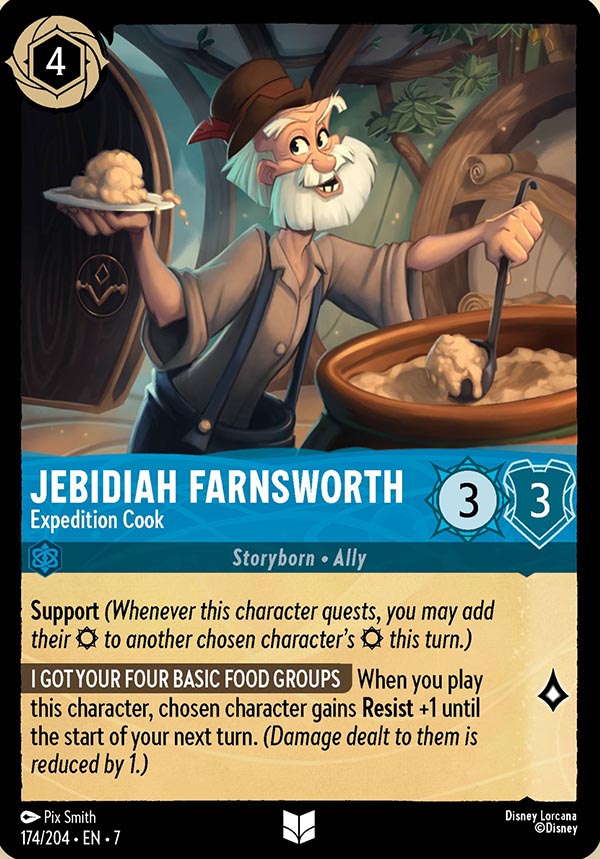 Disney Lorcana TCG: Jebidiah Farnsworth, Expedition Cook