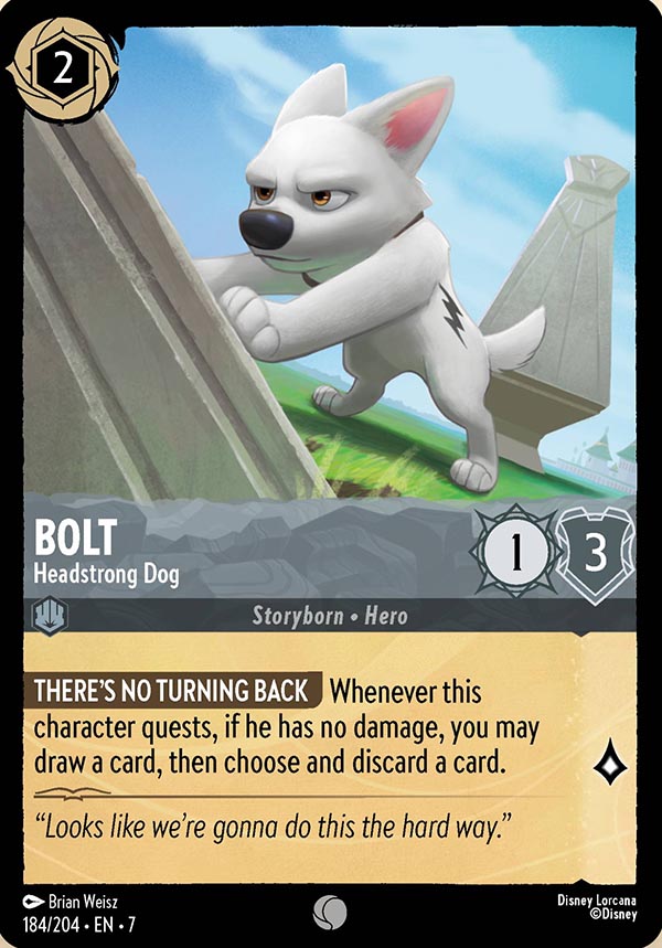 Disney Lorcana TCG: Bolt, Headstrong Dog