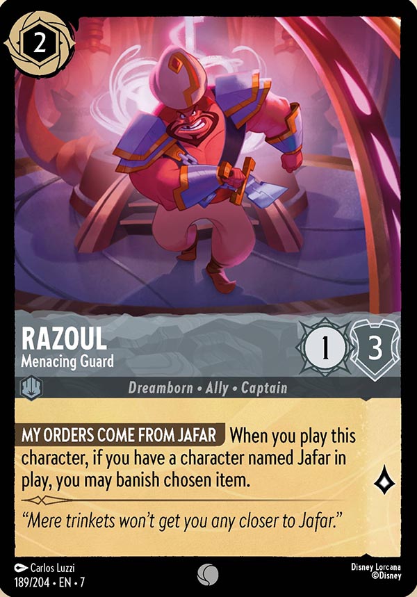 Disney Lorcana TCG: Razoul, Menacing Guard