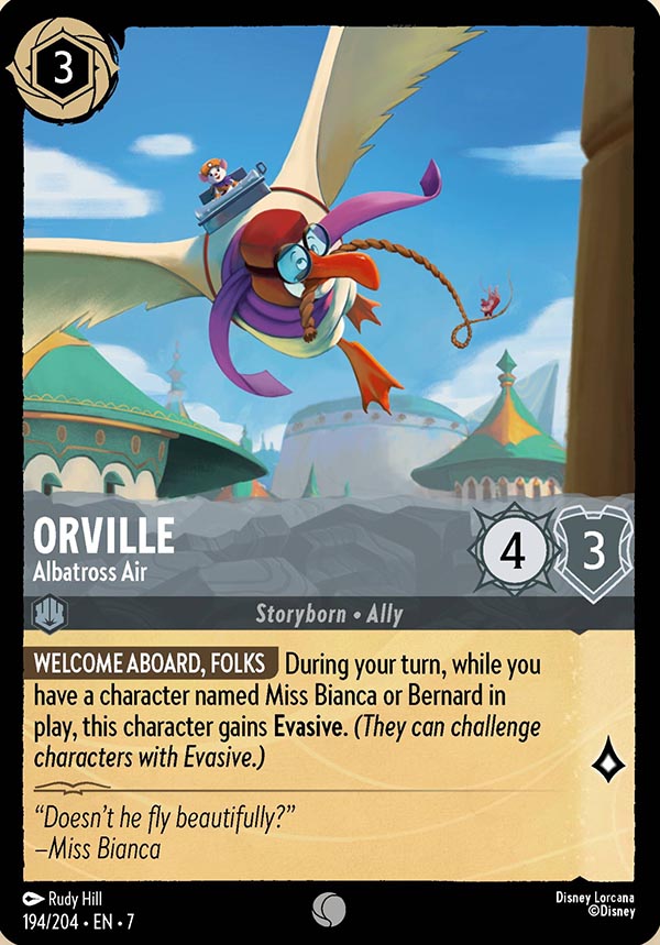 Disney Lorcana TCG: Orville, Albatross Air