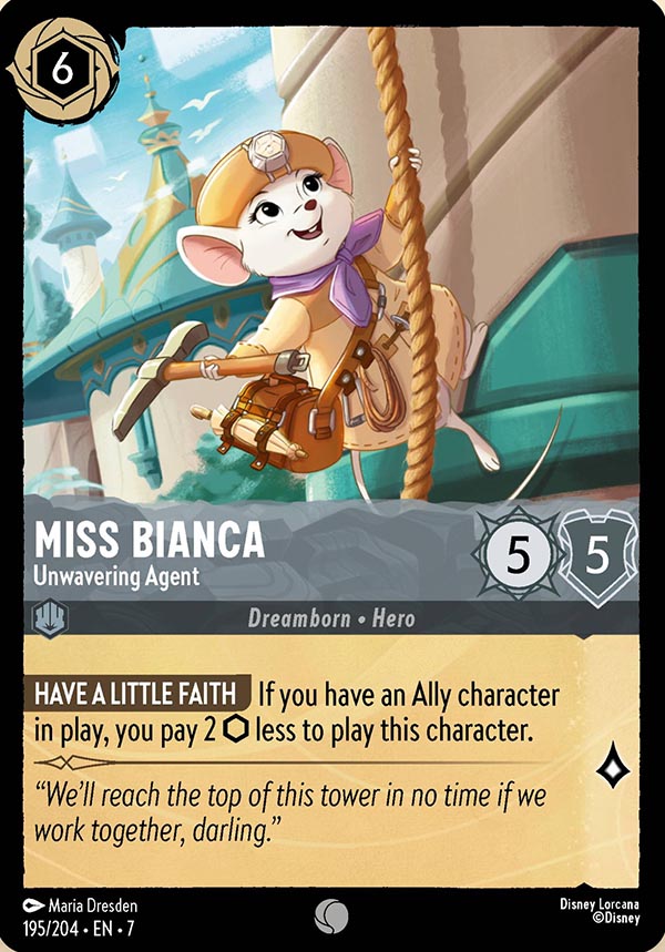 Disney Lorcana TCG: Miss Bianca, Unwavering Agent