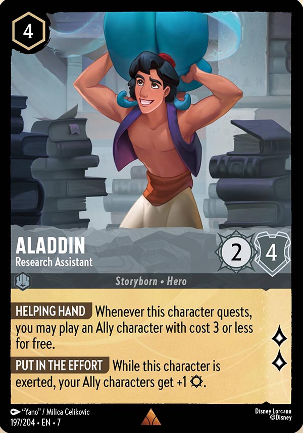 Disney Lorcana TCG: Aladdin, Research Assistant