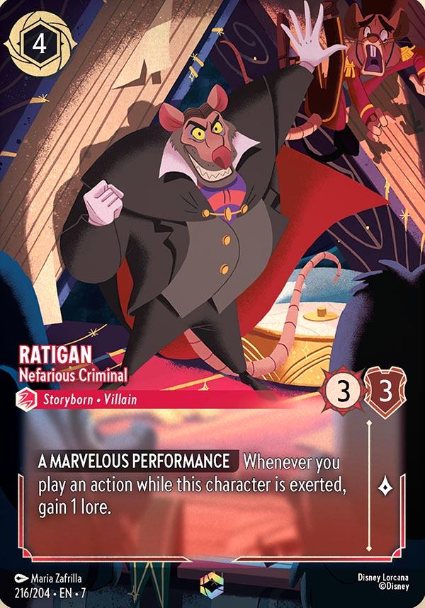 Disney Lorcana TCG: Ratigan, Nefarious Criminal