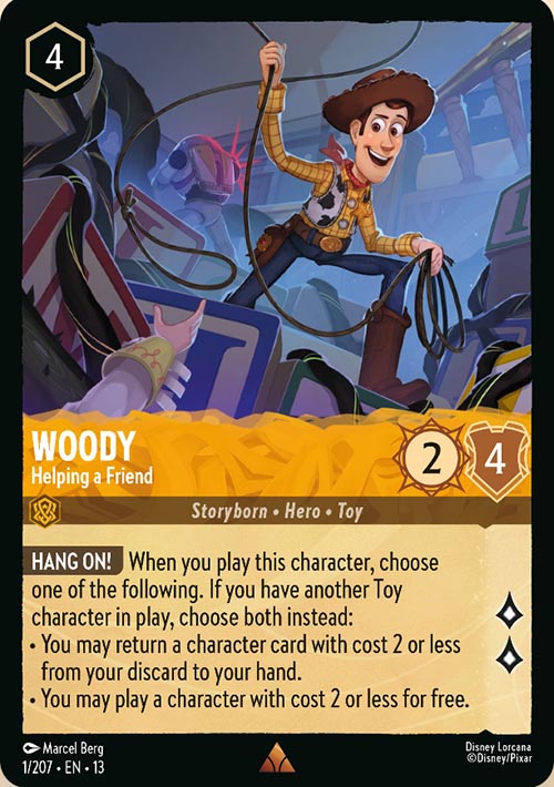 Disney Lorcana TCG: Woody, Helping a Friend