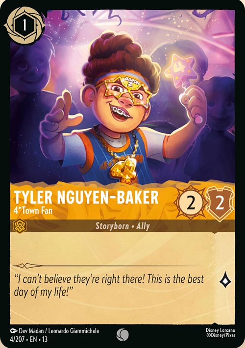 Disney Lorcana TCG: Tyler Nguyen-Baker, 4*Town Fan