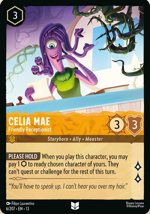 Disney Lorcana TCG: Celia Mae, Friendly Receptionist