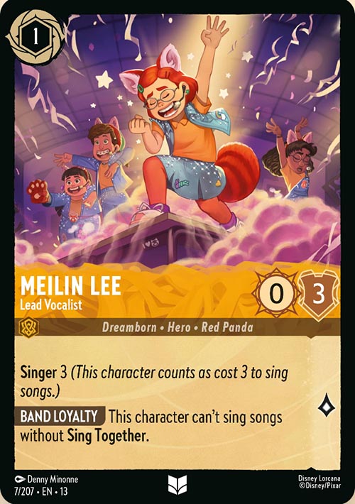 Disney Lorcana TCG: Meilin Lee, Lead Vocalist