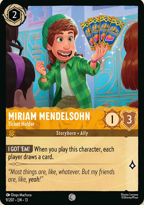 Disney Lorcana TCG: Miriam Mendelsohn, Ticket Holder