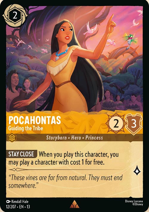 Disney Lorcana TCG: Pocahontas, Guiding the Tribe