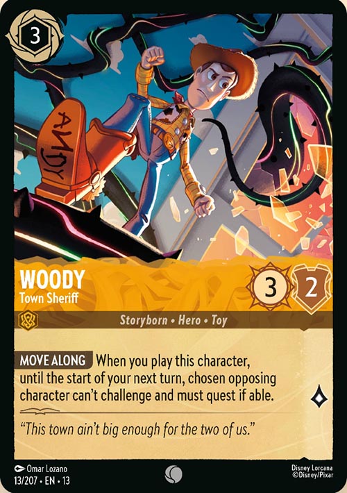 Disney Lorcana TCG: Woody, Town Sheriff