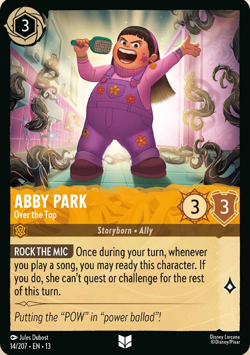 Disney Lorcana TCG: Abby Park, Over the Top