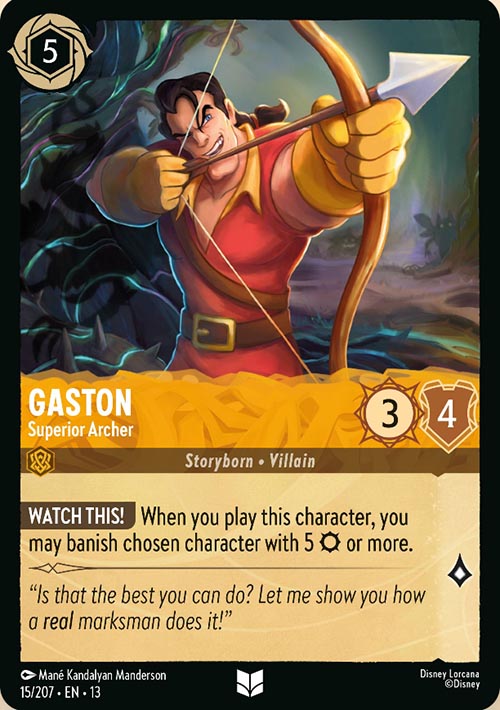 Disney Lorcana TCG: Gaston, Superior Archer