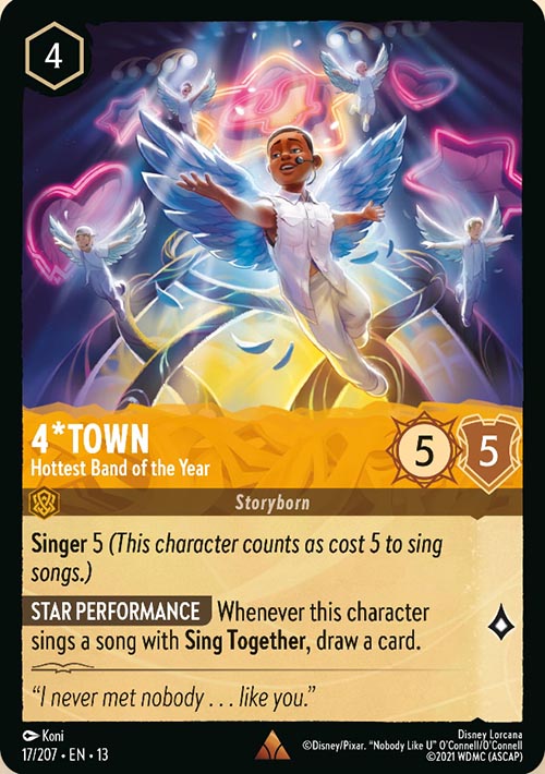 Disney Lorcana TCG: 4*Town, Hottest Band of the Year