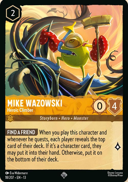 Disney Lorcana TCG: Mike Wazowski, Heroic Climber