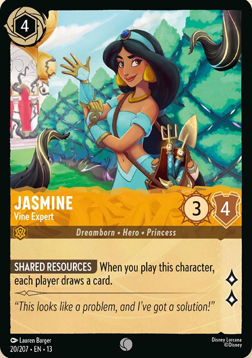 Disney Lorcana TCG: Jasmine, Vine Expert