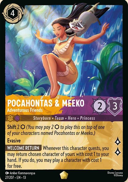 Disney Lorcana TCG: Pocahontas & Meeko, Adventurous Friends
