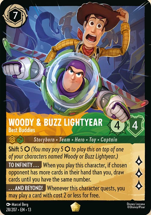 Disney Lorcana TCG: Woody & Buzz Lightyear, Best Buddies