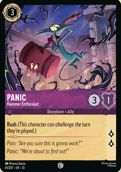 Disney Lorcana TCG: Panic, Hammer Enthusiast