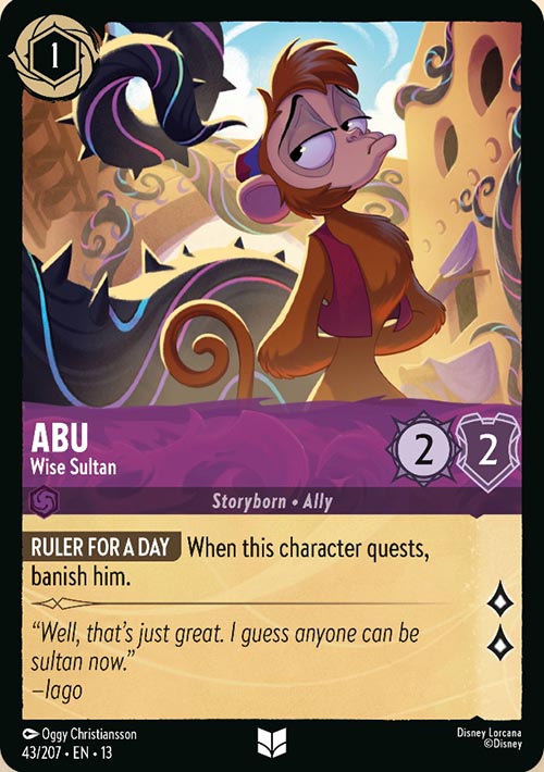 Disney Lorcana TCG: Abu, Wise Sultan
