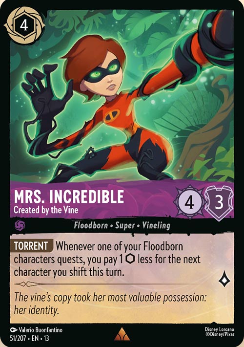 Disney Lorcana TCG: Mrs. Incredible, Created by the Vine