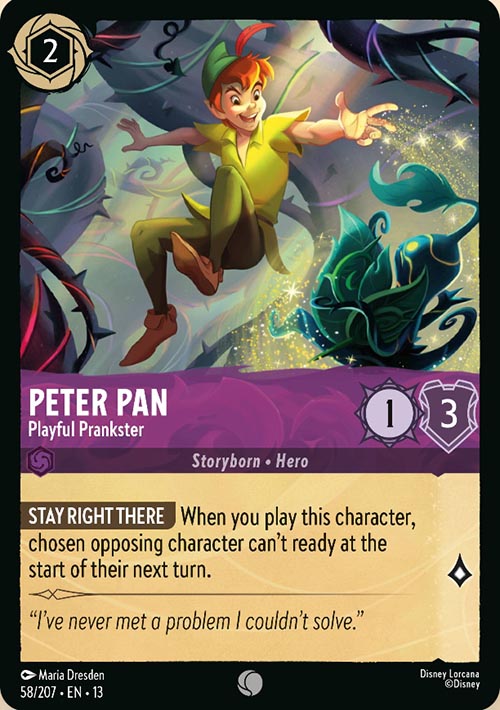 Disney Lorcana TCG: Peter Pan, Playful Prankster
