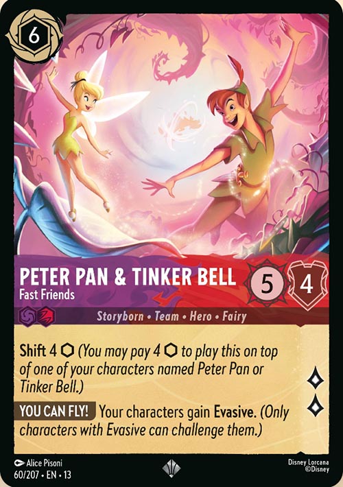 Disney Lorcana TCG: Peter Pan & Tinker Bell, Fast Friends