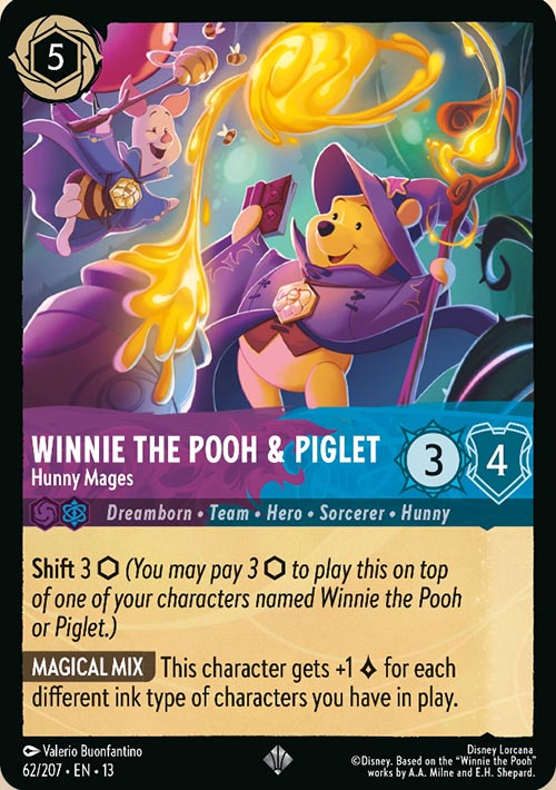 Disney Lorcana TCG: Winnie the Pooh & Piglet, Hunny Mages