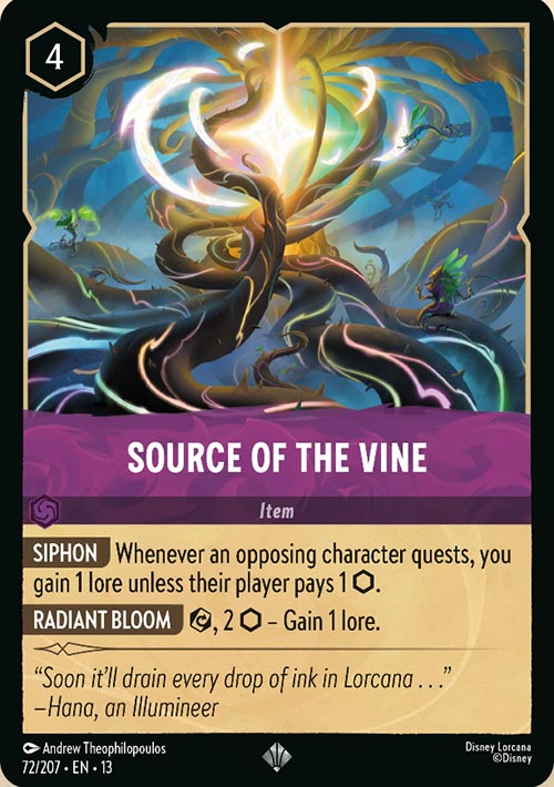 Disney Lorcana TCG: Source of the Vine