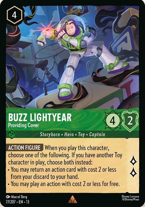 Disney Lorcana TCG: Buzz Lightyear, Providing Cover