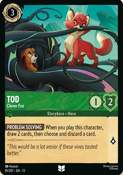 Disney Lorcana TCG: Tod, Clever Fox