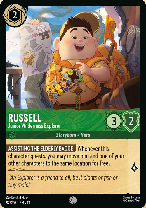Disney Lorcana TCG: Russell, Junior Wilderness Explorer