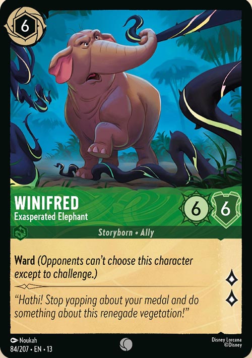 Disney Lorcana TCG: Winifred, Exasperated Elephant