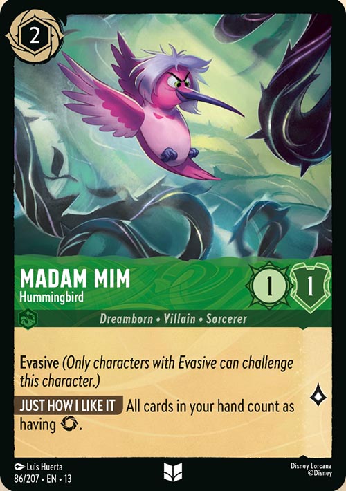 Disney Lorcana TCG: Madam Mim, Hummingbird