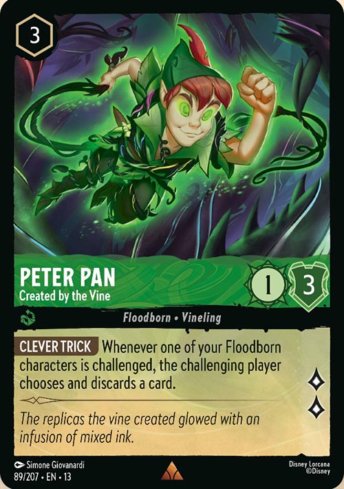 Disney Lorcana TCG: Peter Pan, Created by the Vine