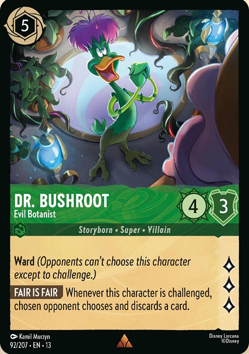 Disney Lorcana TCG: Dr. Bushroot, Evil Botanist