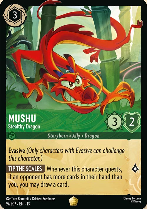 Disney Lorcana TCG: Mushu, Stealthy Dragon