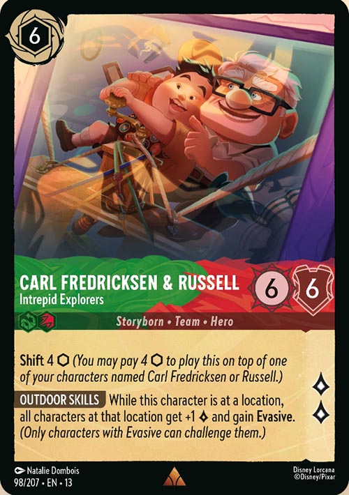 Disney Lorcana TCG: Carl Fredricksen & Russell, Intrepid Explorers