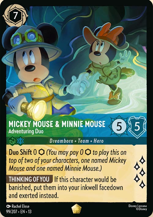 Disney Lorcana TCG: Mickey Mouse & Minnie Mouse, Adventuring Duo