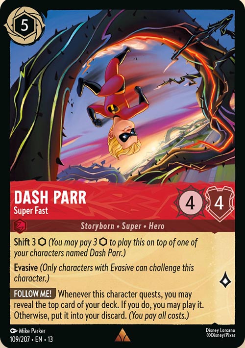 Disney Lorcana TCG: Dash Parr, Super Fast