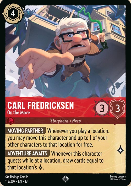 Disney Lorcana TCG: Carl Fredricksen, On the Move