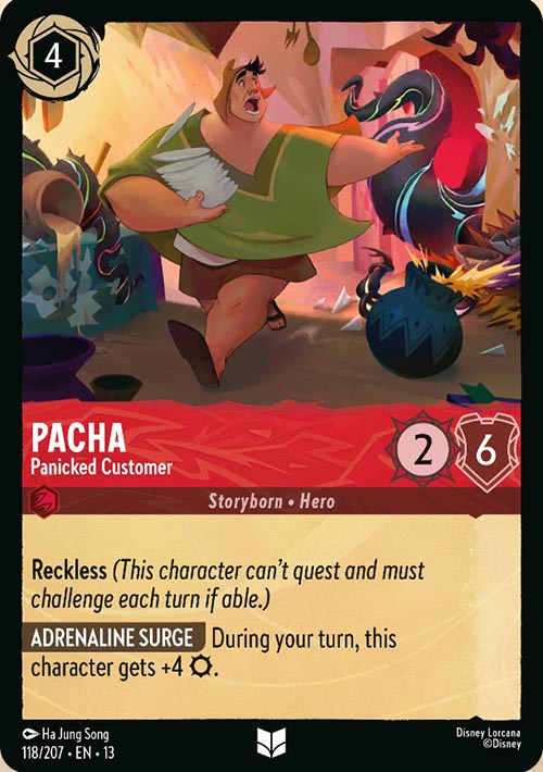 Disney Lorcana TCG: Pacha, Panicked Customer