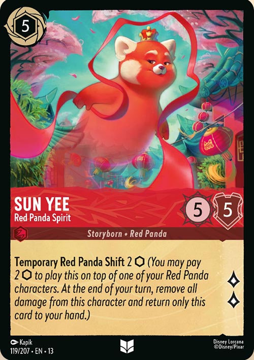 Disney Lorcana TCG: Sun Yee, Red Panda Spirit