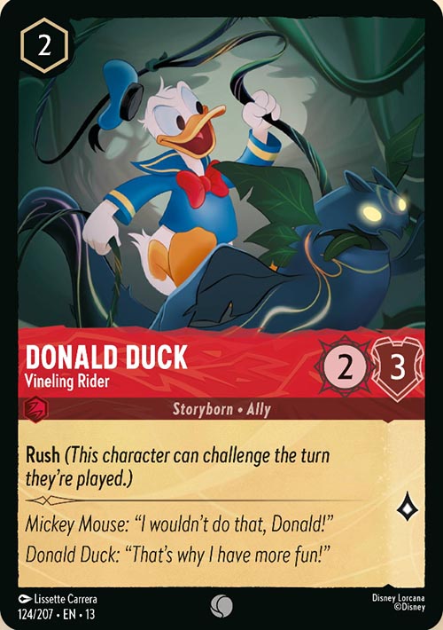 Disney Lorcana TCG: Donald Duck, Vineling Rider