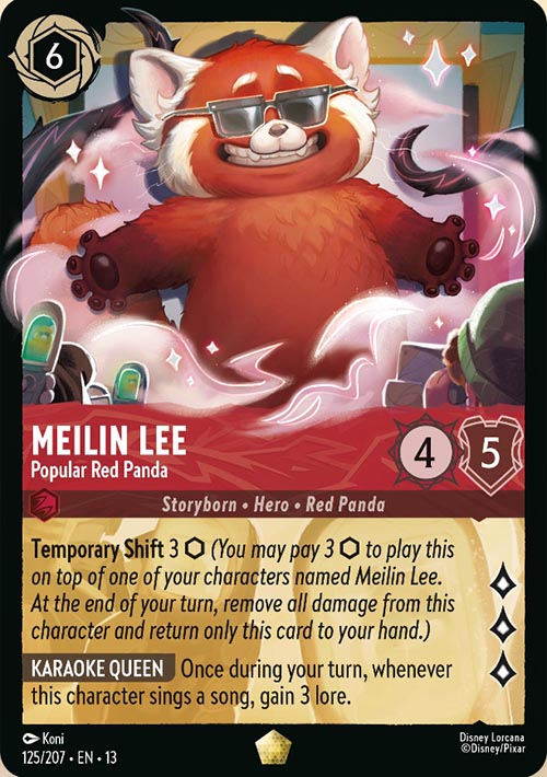 Disney Lorcana TCG: Meilin Lee, Popular Red Panda