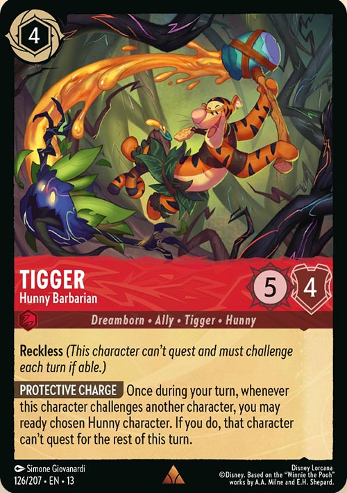 Disney Lorcana TCG: Tigger, Hunny Barbarian