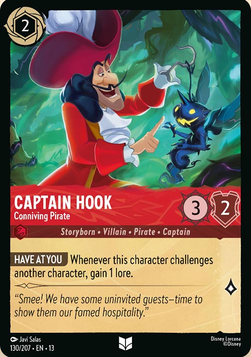 Disney Lorcana TCG: Captain Hook, Conniving Pirate